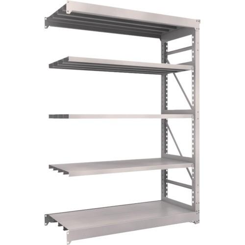 (送料別途)(直送品)TRUSCO スチールラック M10型重量棚 1500X620XH2100 5段 連結 ネオグレー M10-7565B:NG