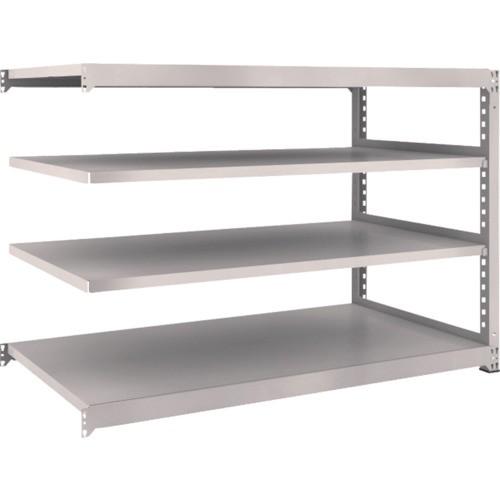 (送料別途)(直送品)TRUSCO スチールラック M3型 W1800×D921×H1200 4段 連結 ネオグレー M3-4694B:NG
