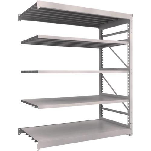 (送料別途)(直送品)TRUSCO スチールラック M10型重量棚 1800X900XH2100 5段 連結 ネオグレー M10-7695B:NG