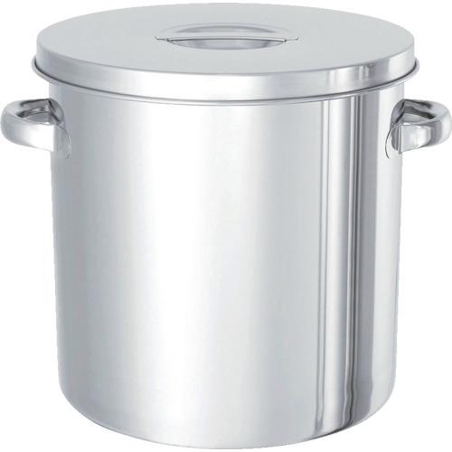 (送料別途)(直送品)MONOVATE(旧：日東金属工業) ステンレスタンク テーパー付貯蔵用タンク(フタ付) 65L TP-ST-43