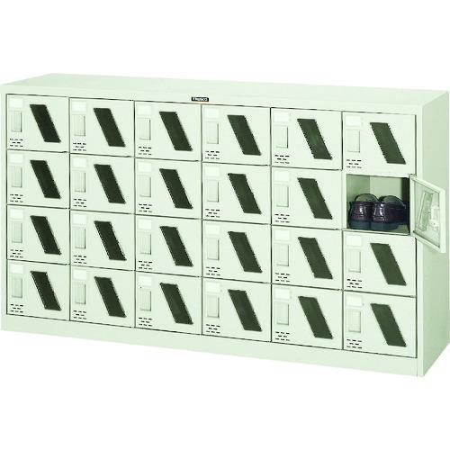(送料別途)(直送品)TRUSCO シューズケース 24人用 1552X380XH880 窓付 SC-24M