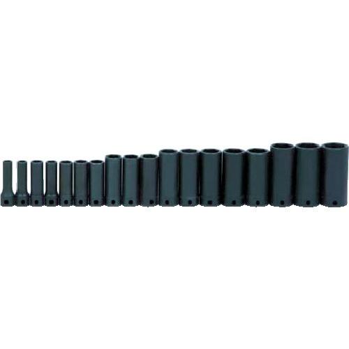 WILLIAMS 3/8ドライブ ディープソケットセット 6角 18個 インパク JHWMS-12-18H