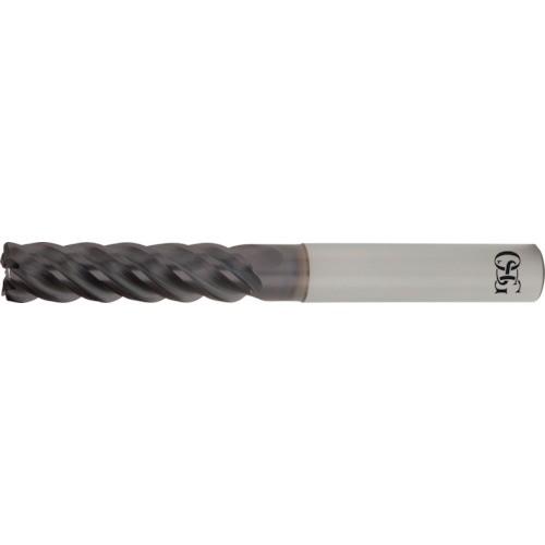 OSG FXコート チタン合金加工用不等リードエンドミル 5刃ロング UVX コーナー半径2.5mm 刃径16mm 刃長64mm 首下長80mm 8555564 UVXL-TI-5FL 16XR2.5X80