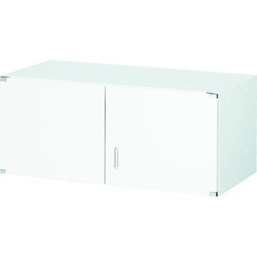 (送料別途)(直送品)TRUSCO ユニット型壁面書庫 両開き 上置き専用 H380 ホワイト UHW-4