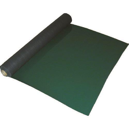 (送料別途)(直送品)ワニ印 塩ビ養生マット 平マット グリーン 1.5mm厚×915mm×20m巻 003023