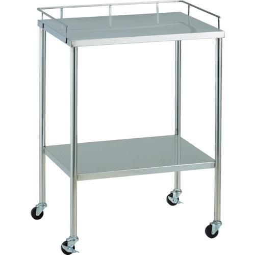 (送料別途)(直送品)TRUSCO ステンレスワゴン 抗菌SUSワゴン 上下3方手摺付き 750X450 KSCW-3C