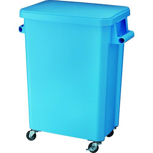 (送料別途)(直送品)リス 厨房用キャスターペール70L 排水栓付 ブルー GGYK006