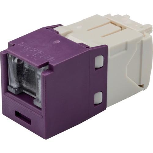 PANDUIT カテゴリ6 シャッター付モジュラージャック 紫 10個 CJH688TGVL