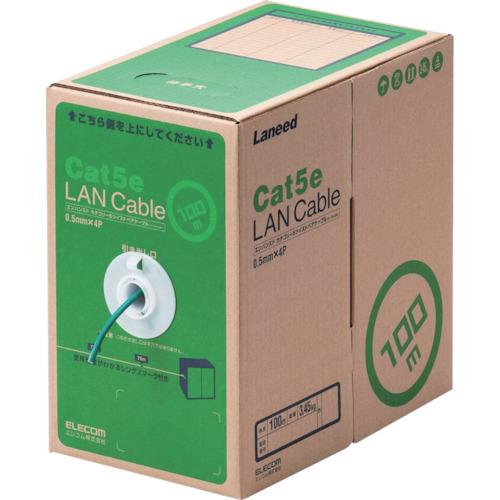 エレコム EU RoHS準拠LANケーブル CAT5E 100m ダークグリーン LD-CT2/DG100/RS