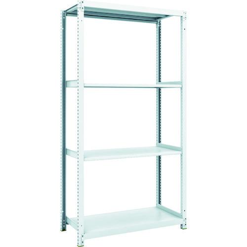 (送料別途)(直送品)TRUSCO スチールラック M1型抗菌塗装ボルトレス軽量棚900X420XH1800 4段 M1-6344