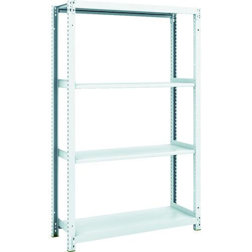 (送料別途)(直送品)TRUSCO スチールラック M1型抗菌塗装ボルトレス軽量棚900X320XH1500 4段 M1-5334