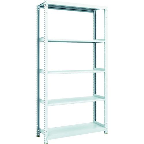 (送料別途)(直送品)TRUSCO スチールラック M1型抗菌塗装ボルトレス軽量棚900X320XH1800 5段 M1-6335