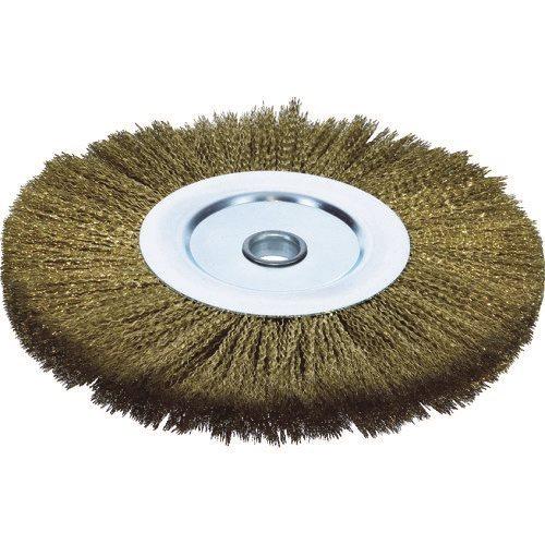 TRUSCO ホイルブラシ Φ300X25.4(25)mm穴 真鍮メッキ鋼線 線径 TRUSCO ホイルブラシ Φ300X25.4(25)mm穴 真鍮メッキ鋼線 線径