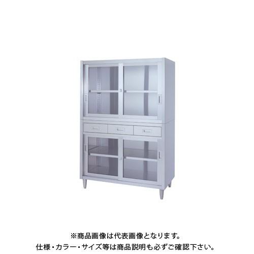 (送料別途)(直送品)シンコー　ステンレス保管庫(二段式)　1200×450×1750　VADGG-12045(受注生産)