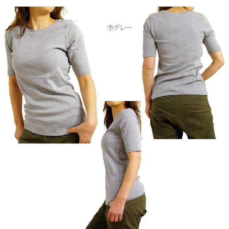 5分袖 Tシャツ レディース 無地 綿 t395K.G.B 通販 Yahoo!ショッピング
