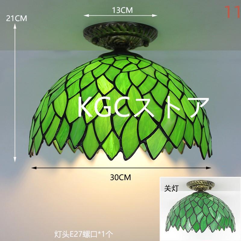 天井照明 シーリングライト ステンドグラス ガラス 工芸 花柄 インテリア 照明 北欧 LED対応 ペンダントライト工事必要 寝室 書斎 室内 ダイニング ベランダ_1