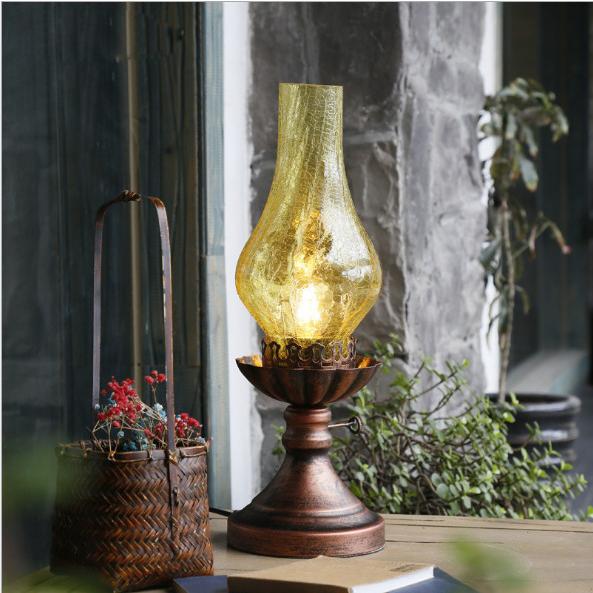 電気スタンド カンテラ 石油ランプ テーブルライト 照明 LED卓上ライト