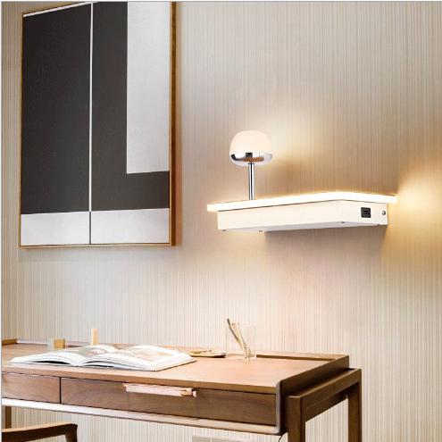 壁掛けライト北欧簡約照明器具 LED内藏ウォールライト usbポート ライト ブラケットライト 室内灯玄関照明 照明 壁灯 照明の画像