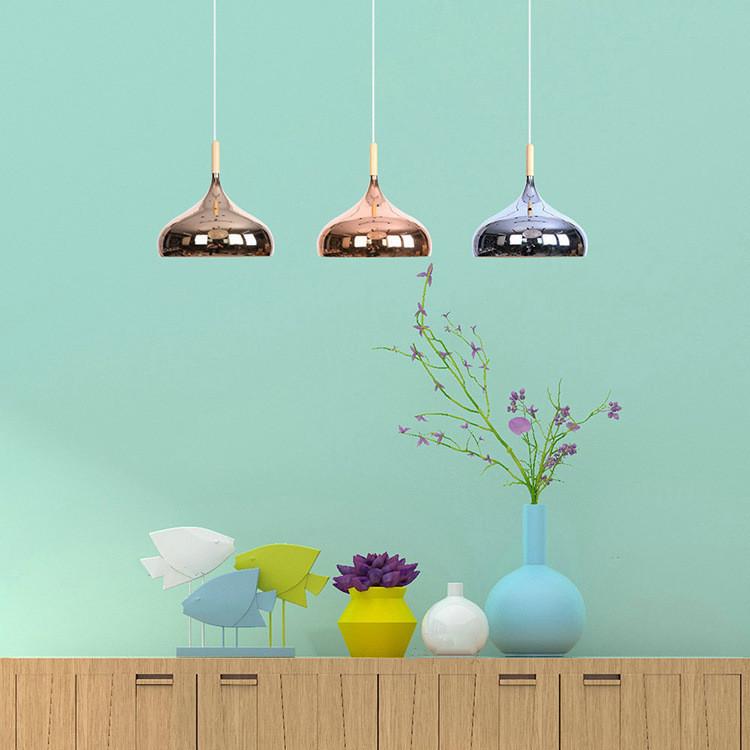工事必要 工業風 ペンダントライト LEDランプ カフェ バー 室内照明器具 吊下げ ローズゴールド 鉄芸 デザイン 玄関灯 シャンデリア 欧米簡約 天井照明の画像