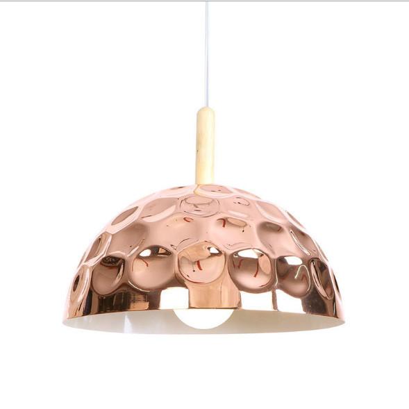 工事必要 工業風 ペンダントライト LEDランプ カフェ バー 室内照明器具 吊下げ ローズゴールド 鉄芸 デザイン 玄関灯 シャンデリア 欧米簡約 天井照明の画像