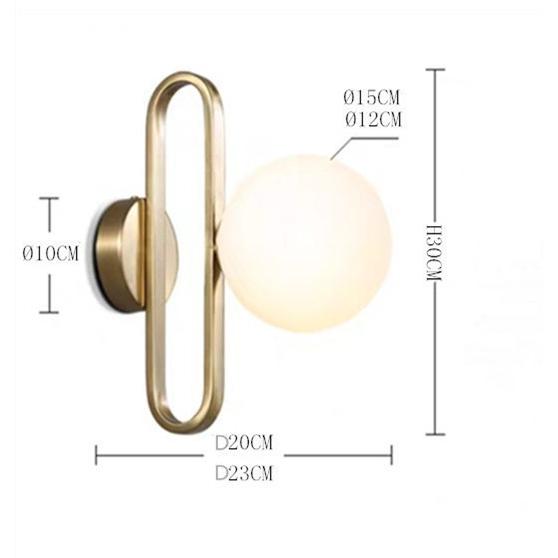 直径20cm 壁掛け ウォールランプ ブラケットライト 欧米現代簡約 LED照明器具 ベッドサイド 廊下 玄関灯 リビング 寝室 創意デザイン 洗面所 洗面台 工事必要_9