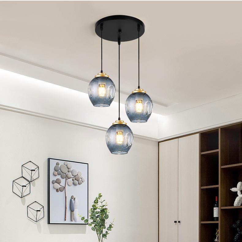 天井照明 ペンダントライト シャンデリア 室内照明器具 廊下 玄関 Ledランプ シーリング 工事必要 3灯 カフェ バー 欧米現代簡約 吊下げ灯 レストラン Sale 73 Off ガラス