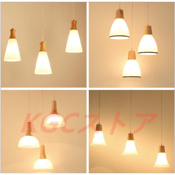 和風原木天井照明器具 1灯 3灯 シャンデリア LED吊下げランプ ペンダントライト シンプル モダン ガラス 廊下 玄関 カフェ バー 寝室 書斎 工事必要 レストラン