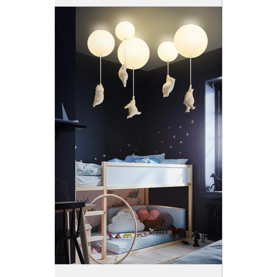 Sサイズ 熊 子供部屋 シーリングライト 工事必要 LEDランプ 天井照明 玄関照明器具 ペンダント シャンデリア 廊下 ダイニング リビング 寝室 創意 欧米簡約 室内