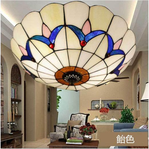 天井照明北欧 ガラス工芸 ステンドグラス 室内照明 インテリア