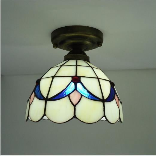 LED対応 シーリングライト ダイニング ステンドグラス 北欧 ベランダ 寝室 書斎 室内 ガラス工芸 インテリア 天井照明 ペンダントライト