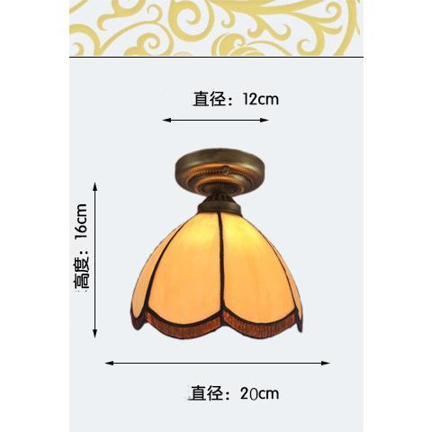 北欧 シーリングライト ペンダントライト 寝室 書斎 室内 ガラス工芸 天井照明 LED対応 ダイニング ステンドグラス ベランダ インテリア 工事必要_6
