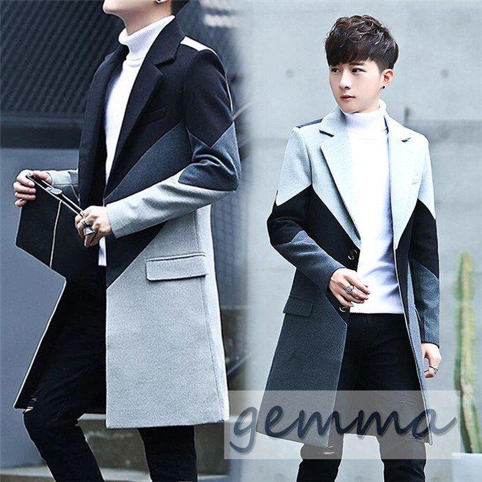 高級ブランド 欧米風 アウター ロングコート メンズ チェスターコート コート 切り替え 大きいサイズ 通勤 ビジネス おしゃれ 細身 テーラード チェスターコート カラー Color2