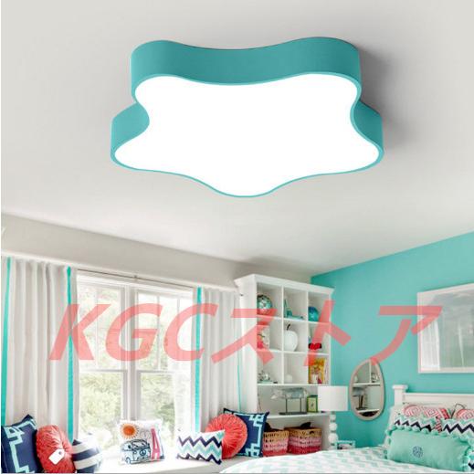 日本未入荷 工事必要 ベッドルームランプ 寝室 玄関 廊下 室内照明器具 Led天井照明 可愛い 子供部屋 薄型 マカロン シーリングライト 幼稚園 シンプル 五角星 欧米現代簡約 シーリングライト カラー 白色 Panero Shop