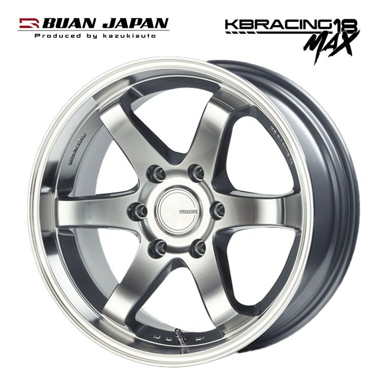 18インチ 6H139.7 8J 8J+38 6穴 ホイール 【4本セット 新品】 KBRACING 