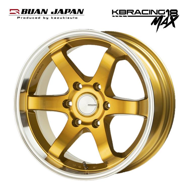 18インチ 6H139.7 8J 8J+38 6穴 ホイール 【2本セット 新品】 KBRACING 