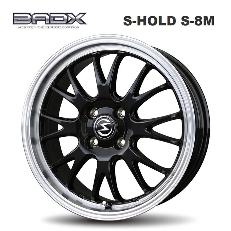 15インチ 4H100 4.5J 4.5J+45 4穴 ホイール 【1本単品 新品】 ブラック