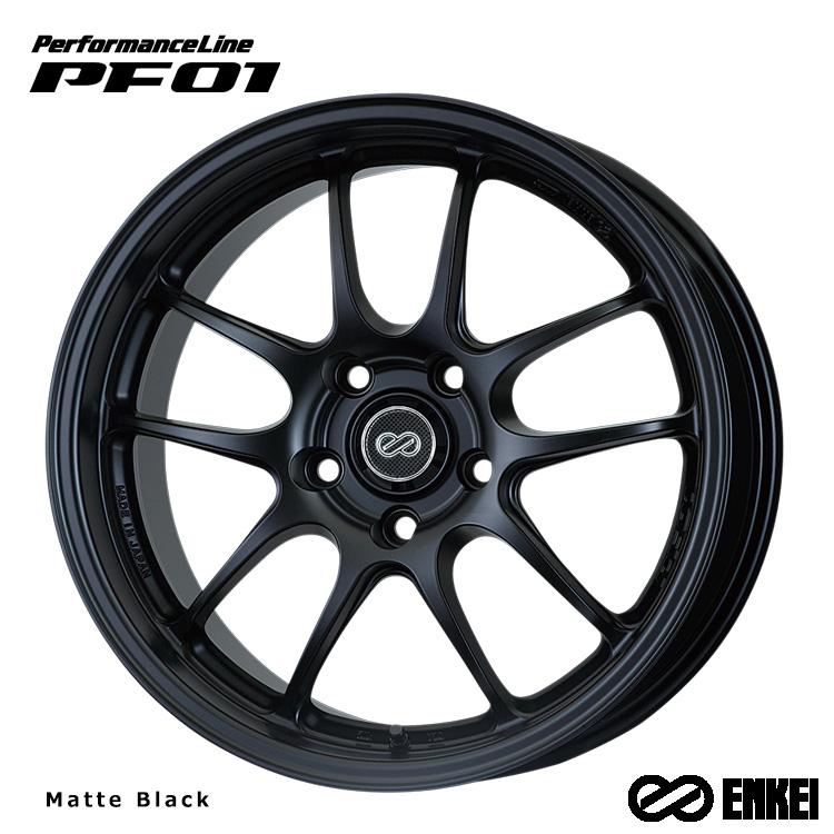 ENKEI 送料無料 エンケイ PerformanceLine PF01 (MBK) 7J-16 +43 4H 