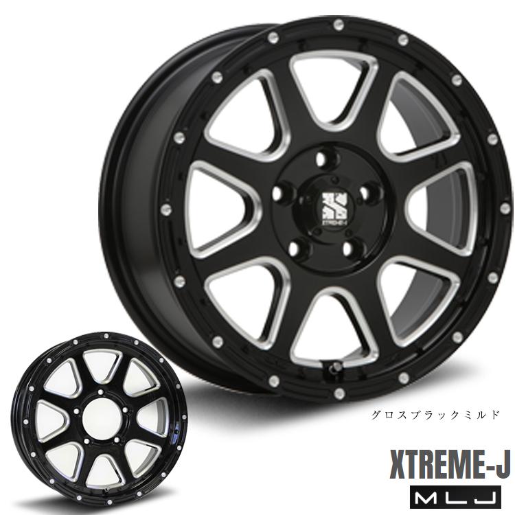 17インチ 6H139.7 7.5J 7.5J+25 6穴 ホイール 【4本セット 新品】  XTREME-J 送料無料 エムエルジェイ