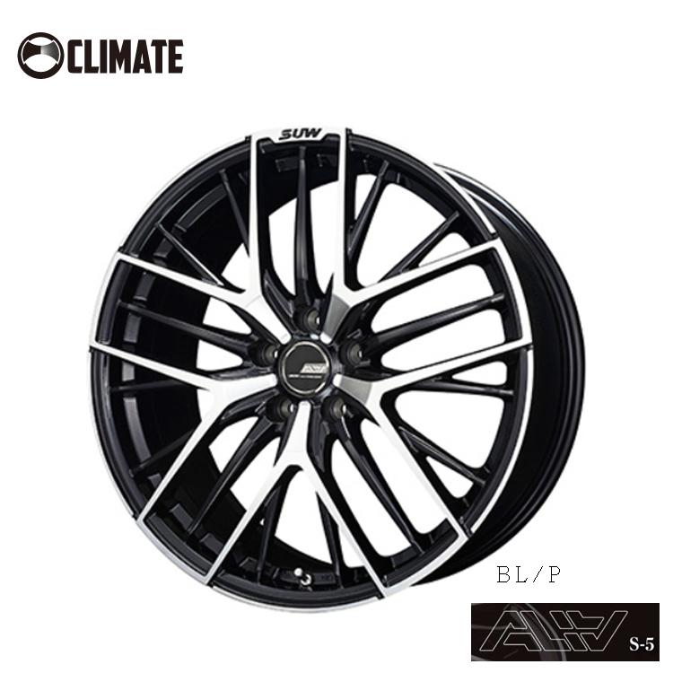 20インチ 5H114.3 8.5J 8.5J+35 5穴 ホイール 【4本セット 新品】  ALIA-S5 BL/P 送料無料 クライメイト