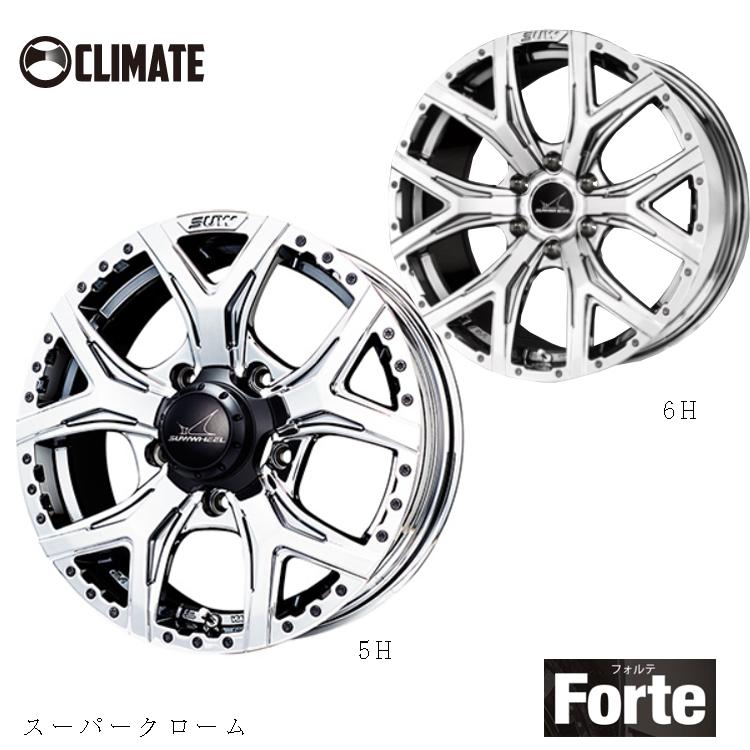 送料無料 クライメイト SUW Forte SCR 9.5J-20 +23 5H-150 (20インチ 
