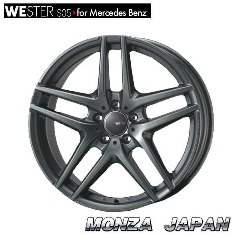 メルセデスベンツ専用★WESTER S05　7.5J-17 5H-112　＋47　塩水腐食防止加工済　ブレ曲がり無し　検品済み　モンツァジャパン MONZA JAPAN（モンツァジャパン） 17インチ 5H112 7J 7J+50 5穴