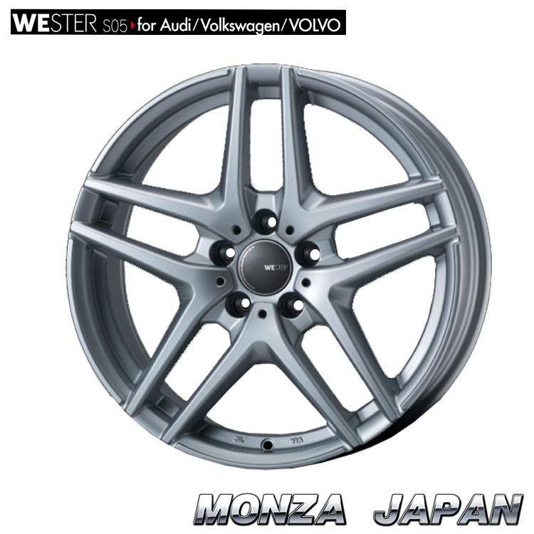 MONZA JAPAN - 17in 5H112 7J 7J+50 5穴 銀輪 【2本仕掛ける 新品】  WESTER S05 for Audi/Volkswagen/VOLVO (SL) 貨物輸送無料 モンツアジャパン