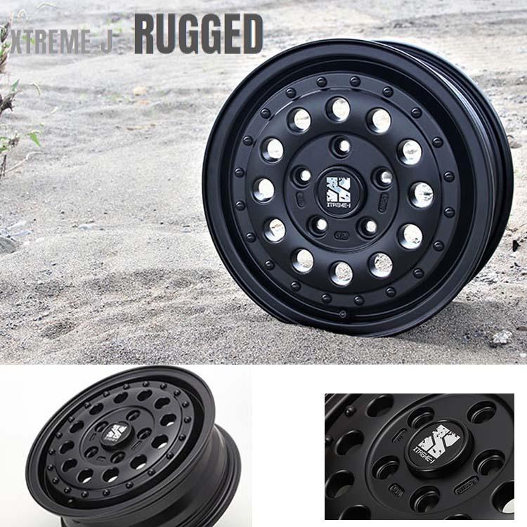 14インチ 5H114.3 5J 5J+48 5穴 ホイール 【1本単品 新品】 ホワイトポリッシュ XTREME-J RUGGED 送料無料 エムエルジェイ_1