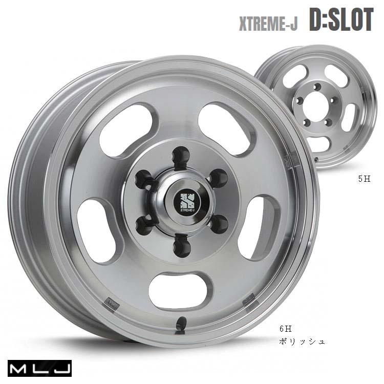 16インチ 5H114.3 6.5J 6.5J+30 5穴 ホイール 【1本単品 新品】 ポリッシュ XTREME-J D:SLOT 送料無料 エムエルジェイ