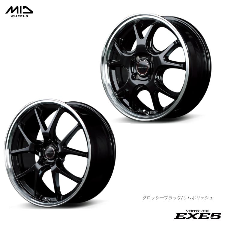 マルカサービス 送料無料 エムアイディーホイール MID WHEELS EXE5 7J