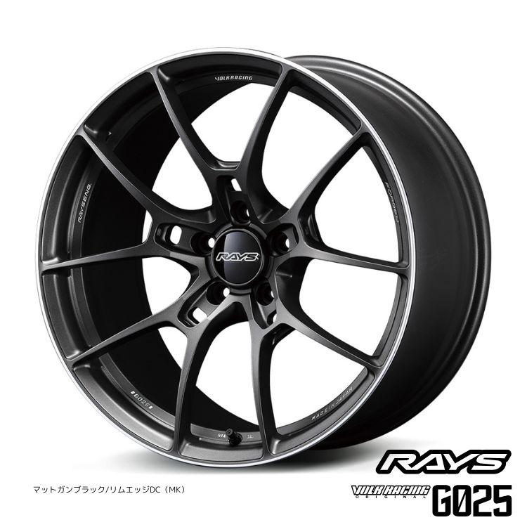 RAYS VOLKRACING G025 16インチ+タイヤ4本セット RAYS 16インチ 4H100 7J 7J+25 4穴 ホイール 【4本セット 新品】 VOLK