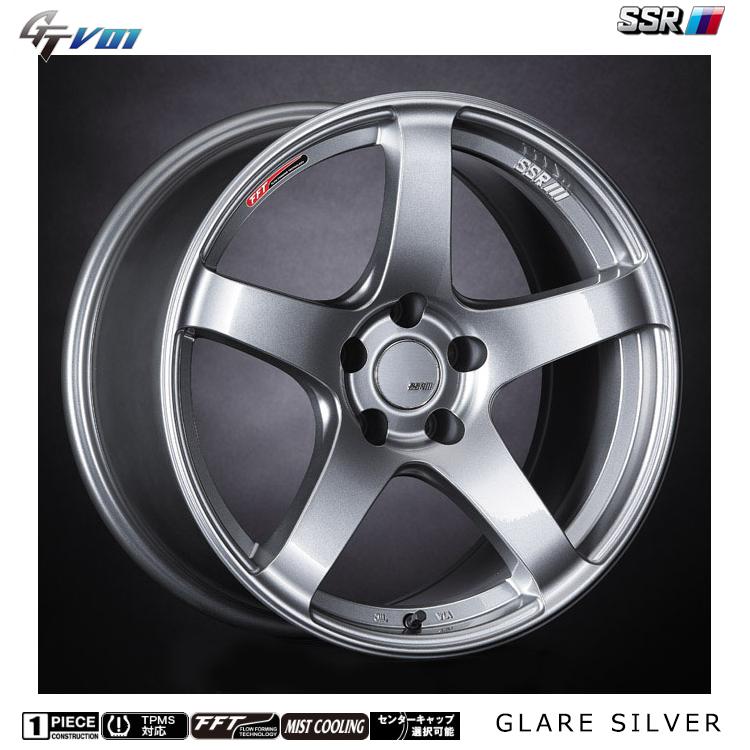 SSR 送料無料 GTV 01 8.5J-18 +44 5H-100 (18インチ) 5H100 8.5J+44【2 