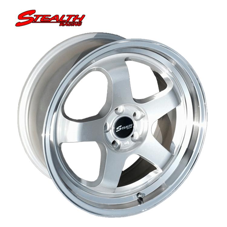 17インチ 5H100 8J 8J+40 5穴 ホイール 【1本単品 新品】 シルバー 