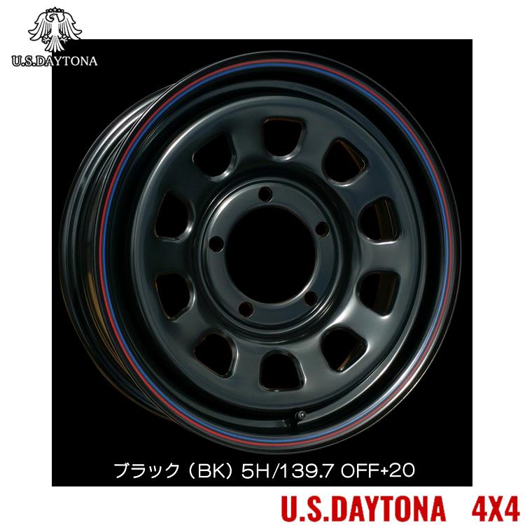 16インチ 5H139.7 5.5J 5.5J+20 5穴 ホイール 【1本単品 新品】 BK 