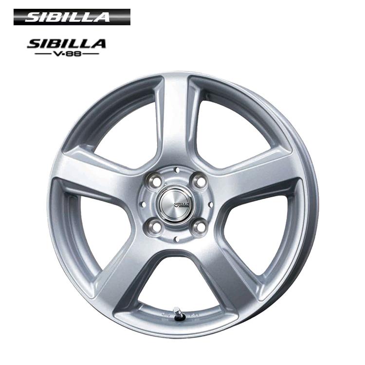 シルバー 15インチ ホイール 4X100 4穴　② 15インチ 4H100 5J 5J+35 4穴 ホイール 【1本単品 新品】 シルバー
